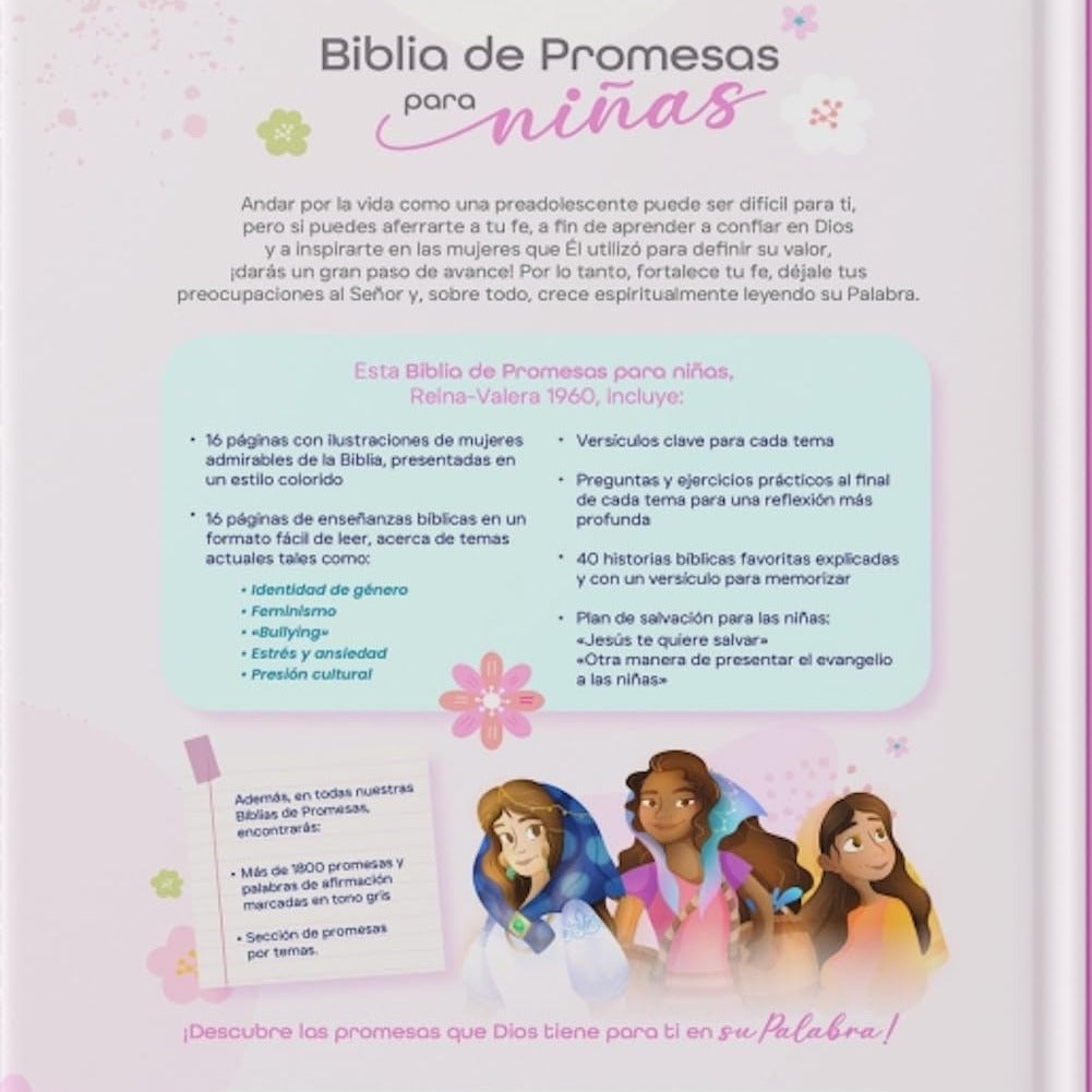 Biblia de Promesas para Niñas NTV – Tapa Dura